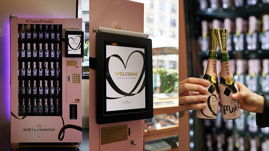 French champagne brand Moet & Chandon released a vending machine that dispenses a personal serving size of their bubbly. 
